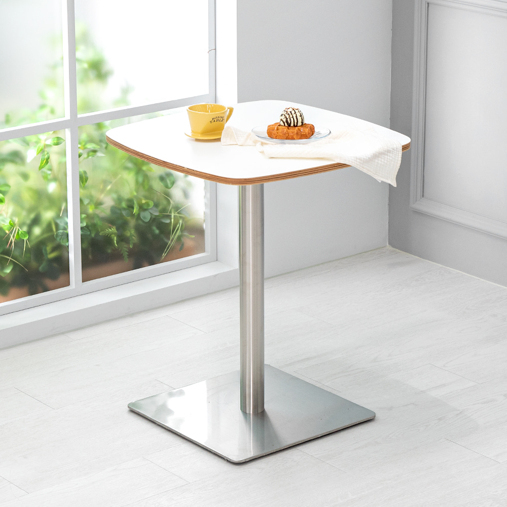 크림 600 사각 18T 식스 실버 사각 주방 식탁 테이블