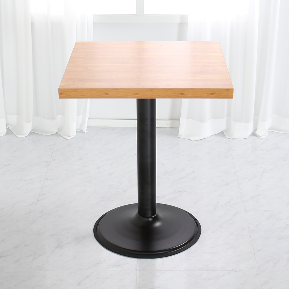 LPM 대나무 600사각 A형 2인 식탁 테이블