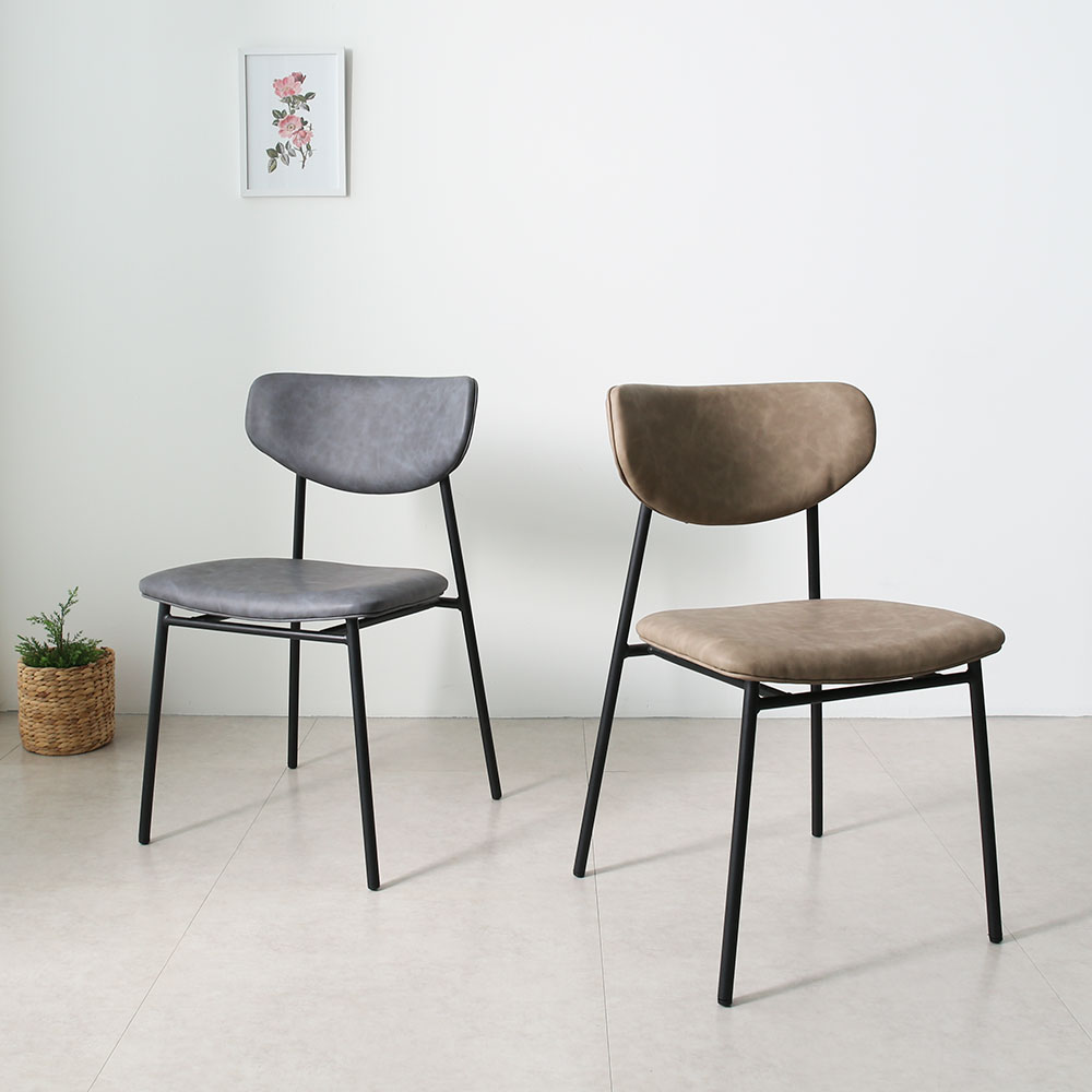 아론 체어 카페 커피숍 인테리어 디자인 철제 의자