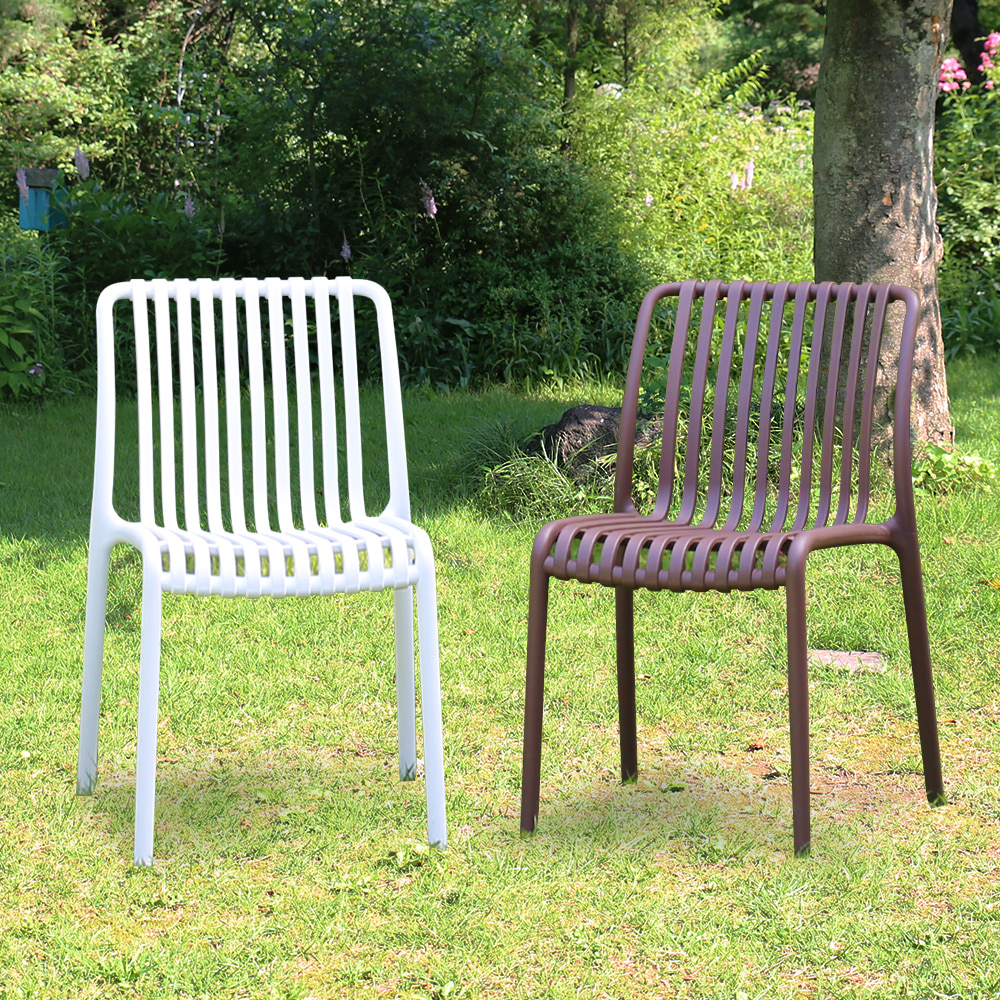 리사 체어 야외 카페 테라스 정원 플라스틱 의자