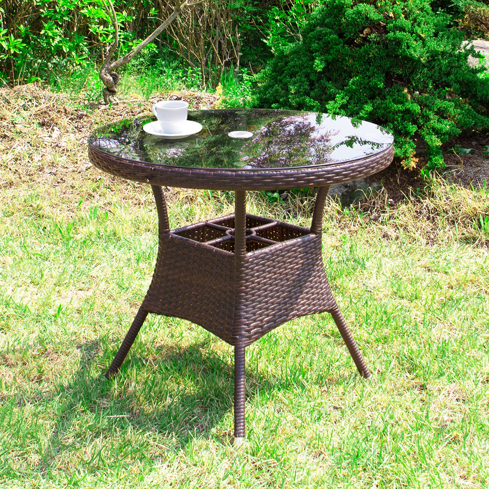 메이드 800 원형 테이블 야외 정원 테라스 라탄
