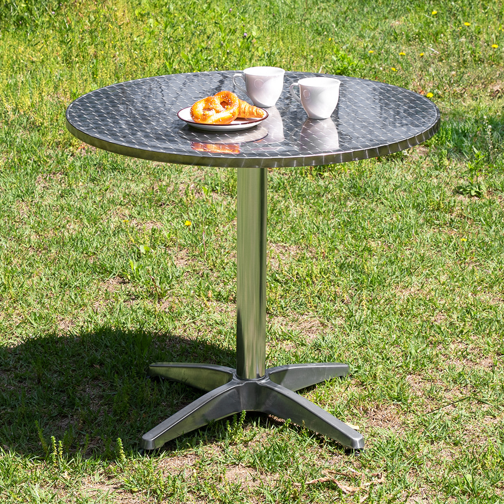 서클 알루미늄 800원형 야외 테이블 카페 정원 테라스
