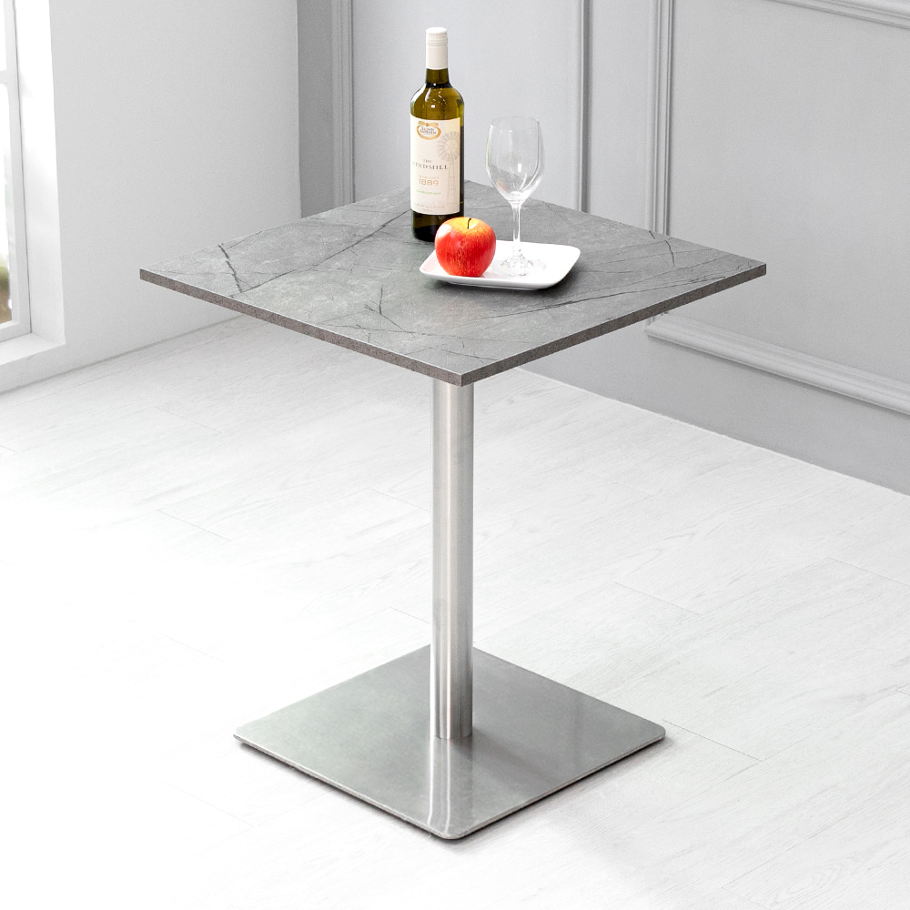 카오스 600 사각 18T 식스 실버 사각 식탁 테이블