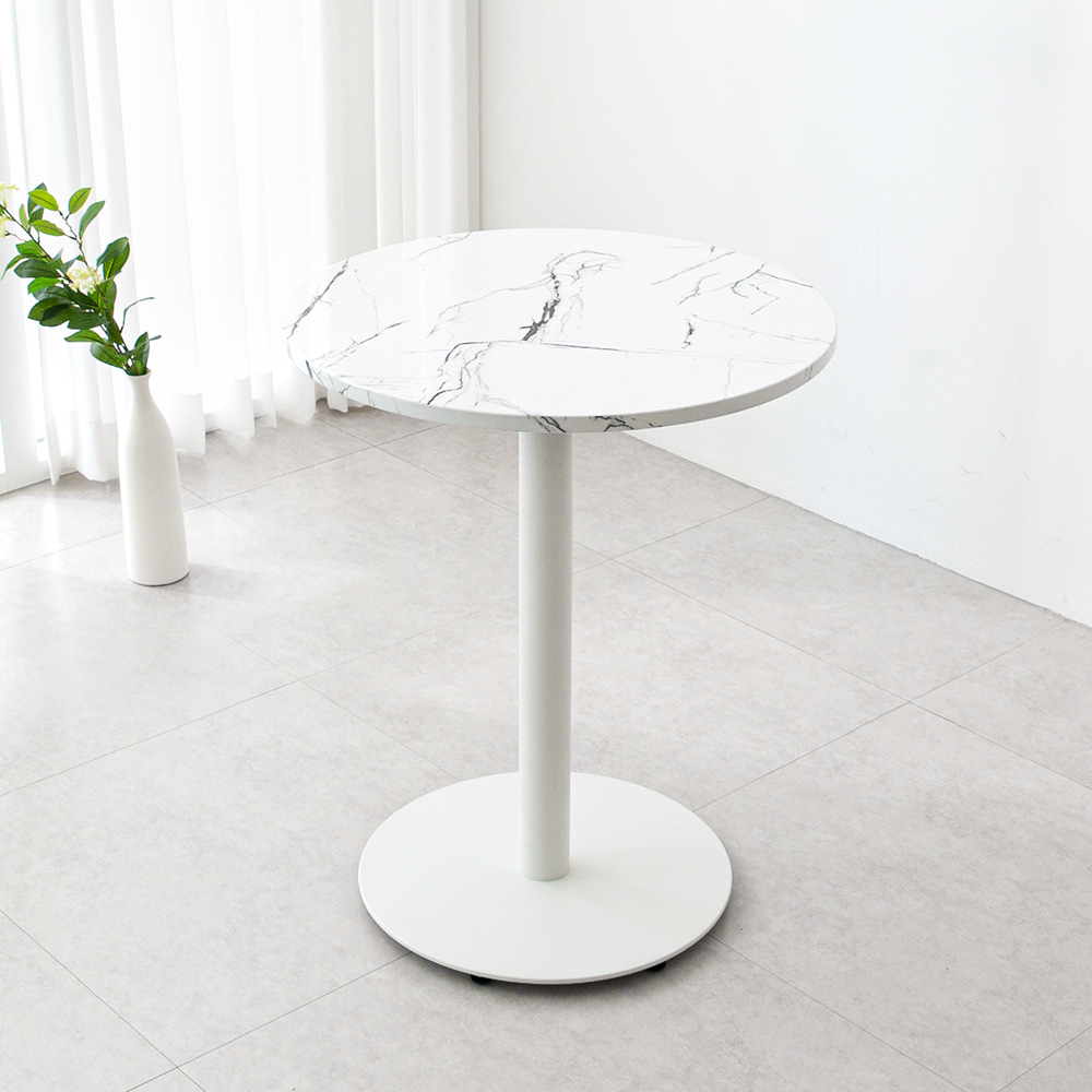 블랑코 원형 사각 식스 화이트 인테리어 테이블